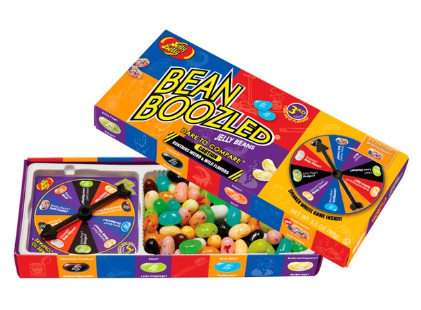 Jelly Belly BeanBoozled Spinner Giftbox Vågar du spela? Peach eller SPY?